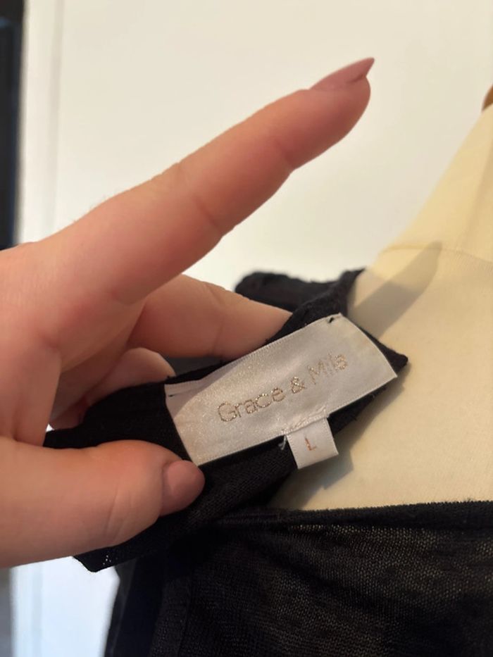 Blouse manches 3/4 femme taille L Grace&Mila - photo numéro 5