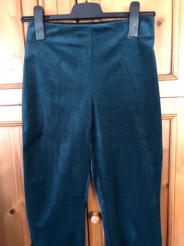 Pantalon velours vert sapin - photo numéro 9