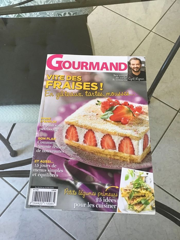 Livre de cuisine gourmand vite des fraises