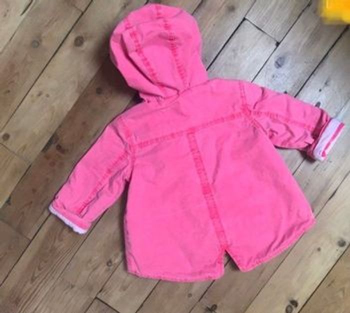 Superbe parka rose lumineux et marin 18 mois Kimbaloo - photo numéro 2