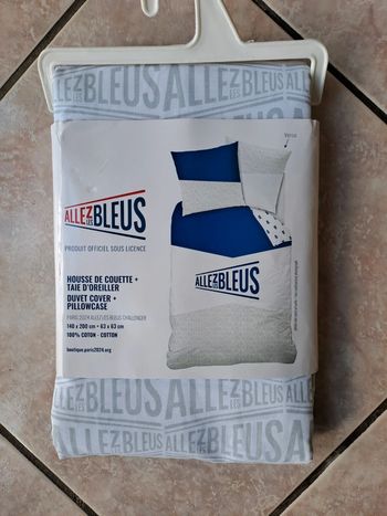 Housse couette allez les bleus Paris 2024