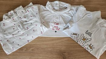 Lot 3 blouses col roulé
