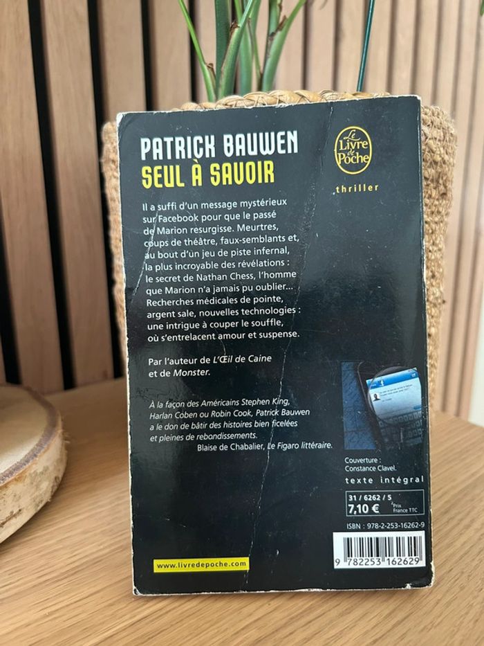 Livre Seul à savoir - photo numéro 2