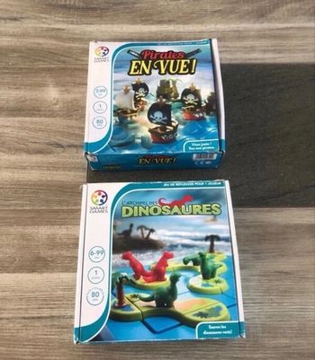 Lot de 2 smart games , l’archipel des dinosaures et pirates en vue 