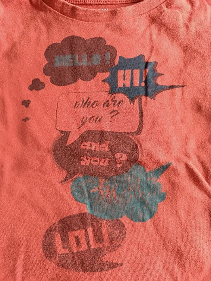 Tshirt manches longues messages bulles T. 3 ans Kiabi - photo numéro 3