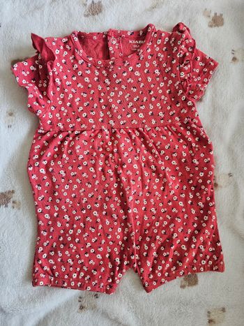 Combi short fille 9 mois