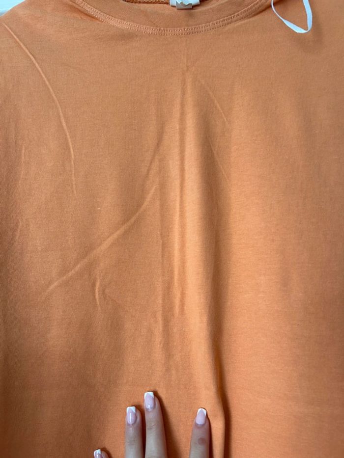 robe t-shirt sans manche orange H&M xs neuf - photo numéro 6
