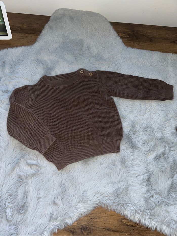 Pull marron - 3/6 mois - C&A