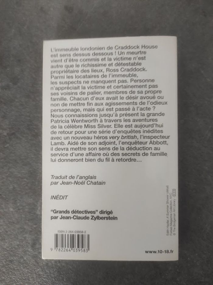Meurtre à Craddock House Patricia Wentworth 10/18 Grands Détectives 2004 - photo numéro 3