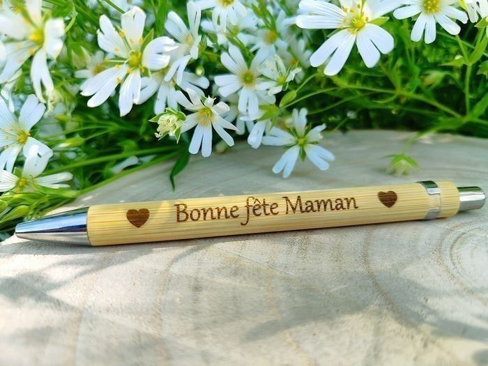 Stylo à personnaliser en bois , cadeau, saint Valentin, anniversaire, mariage