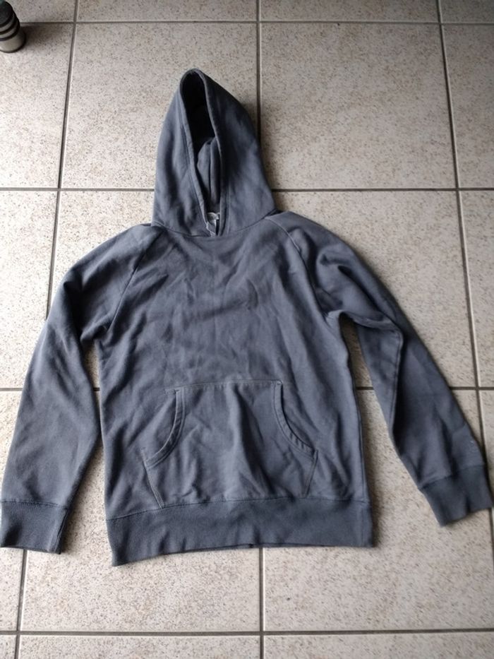 Sweat à capuche gris 14 ans