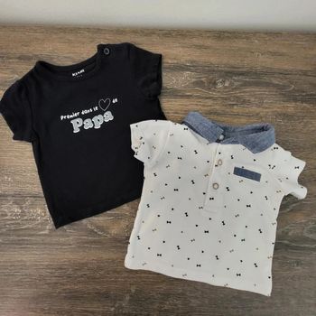 Kiabi - polo et t shirt 1 mois