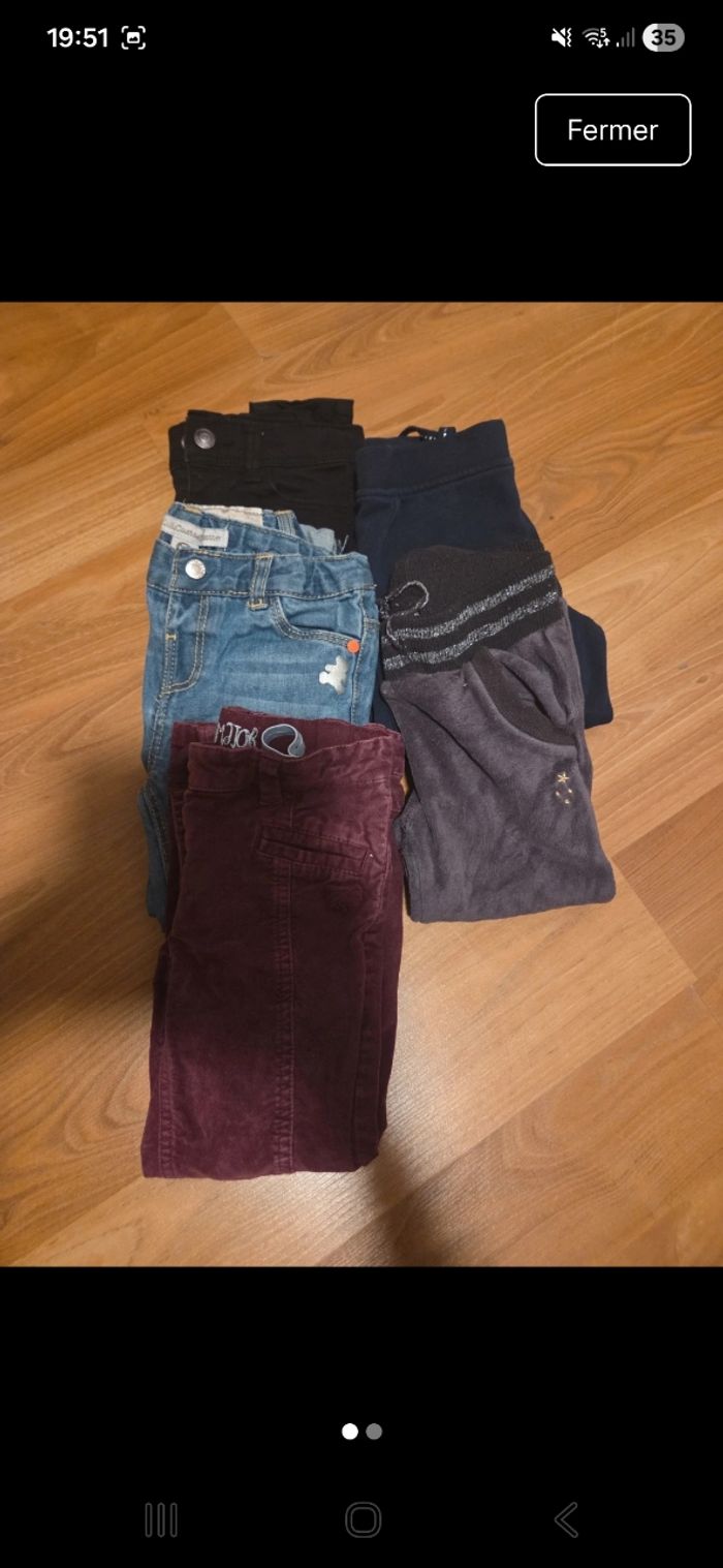 Lot 3 jeans 2 jogging 3 and