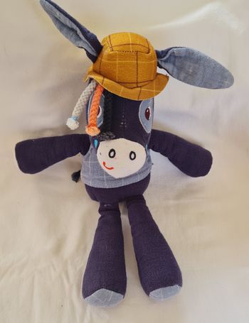 Doudou peluche âne Ignace 27 cm - Lilliputiens