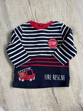 Teeshirt manches longues pompier