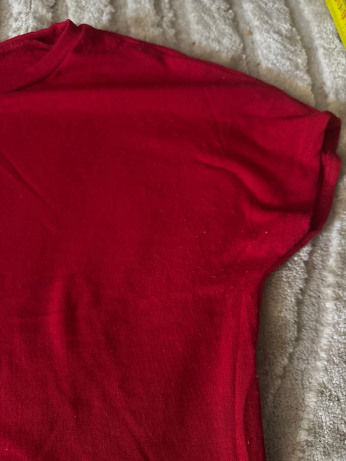 Tee-shirt rouge Zara - Taille L - photo numéro 2