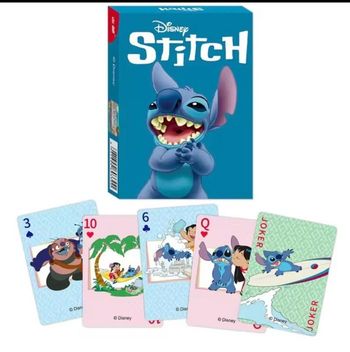 Un jeu de cartes stitch 