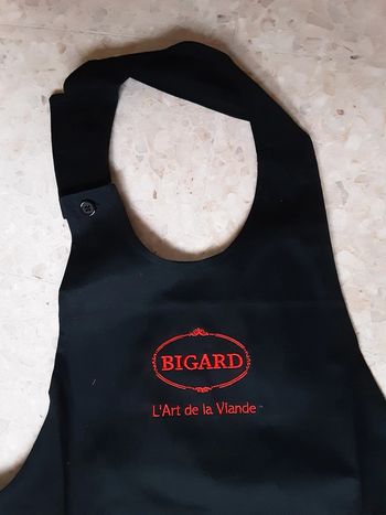 Tablier Bigard noir mixte TU