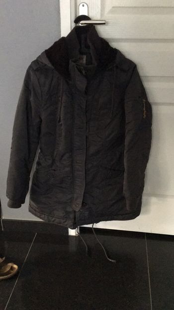 Parka grise Only à capuche