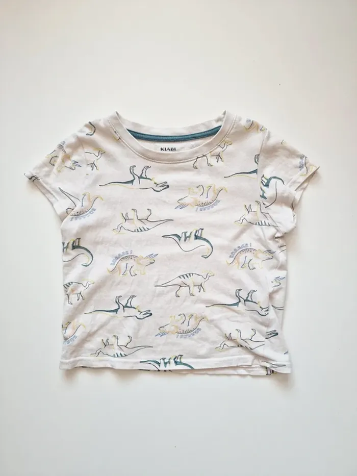Kiabi - Pyjama deux pièces, tee-shirt manches courtes + short - Dinosaures (3 ans) - photo numéro 2