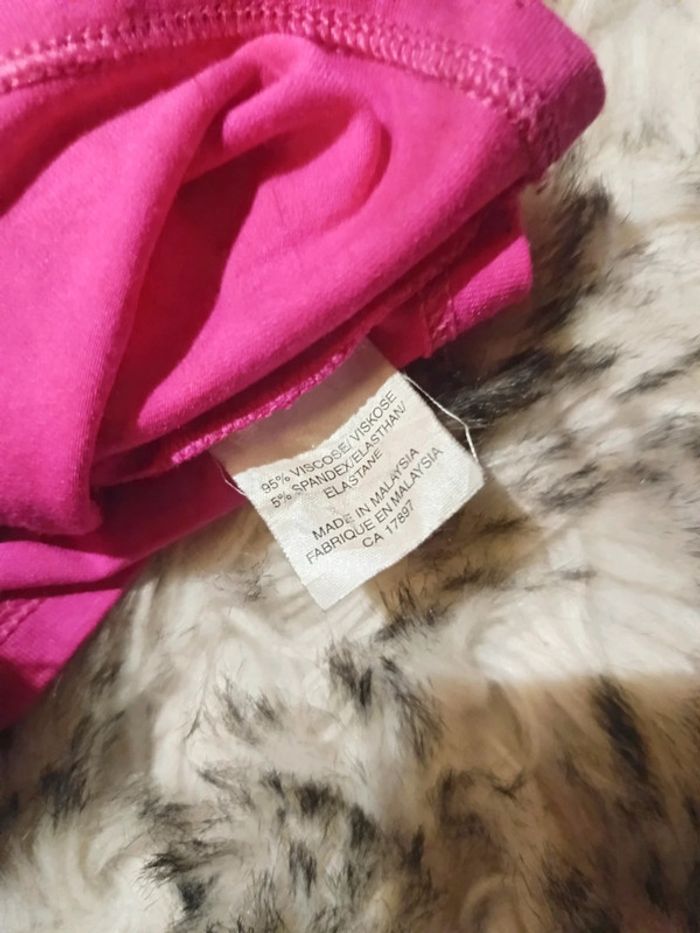 T-shirt près du corps viscose spandex rose fushia Gap - photo numéro 6