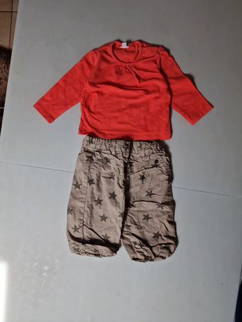 Ensemble pantalon +tee-shirt manches longues