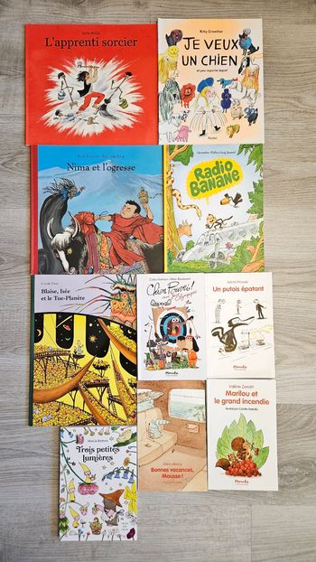 Lot 10 livres L'école des loisirs 7-9 ans 
