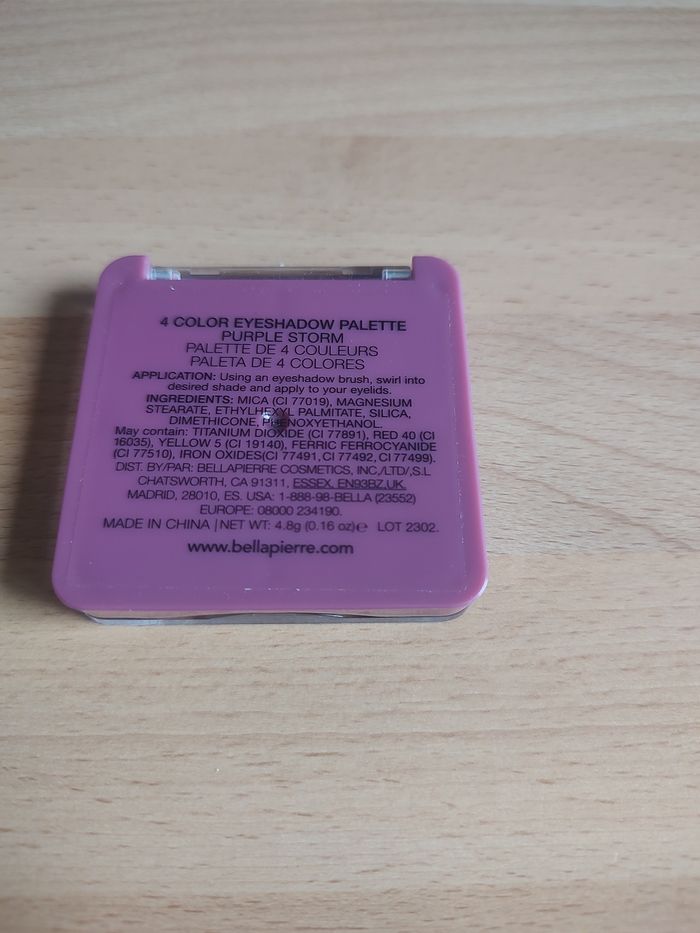 Bellapierre Palette d'ombres de paupières 4 couleurs - photo numéro 2