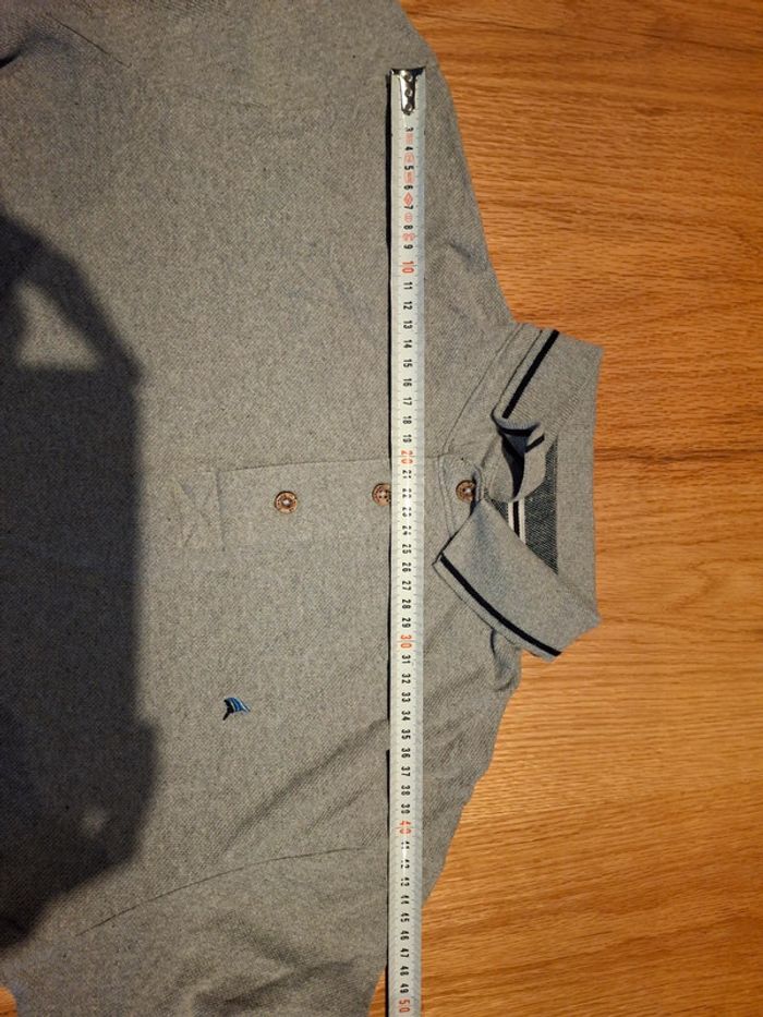 Polo gris à bouton - photo numéro 6