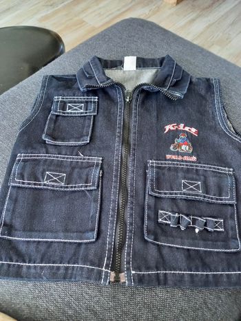 Veste en jean sans manche