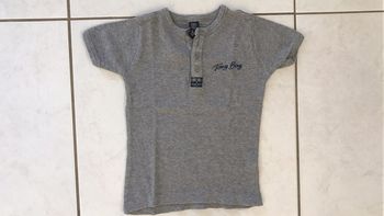 T-shirt manches courtes garçon gris 5 ans