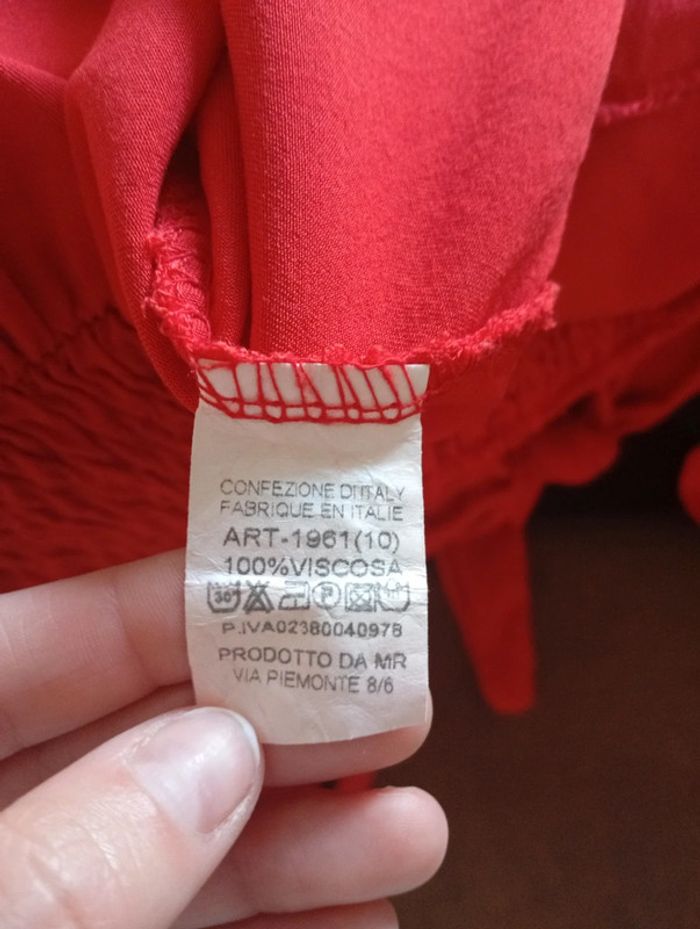 Sud Express - robe rouge, taille 38 | printemps été - photo numéro 4