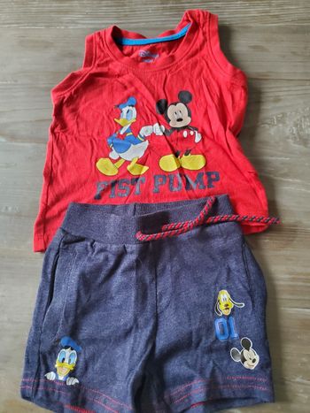 Ensemble short t-shirt 3/6 mois