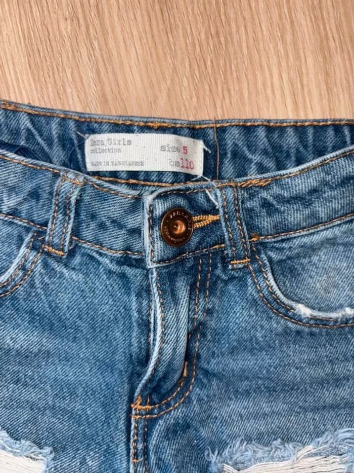 Short en jean Zara destroy 5 ans fille - photo numéro 3