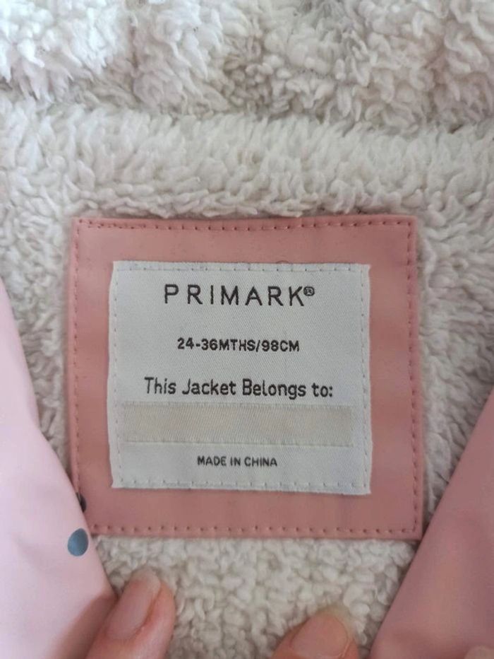 Veste kway polaire 98cm rose - photo numéro 3