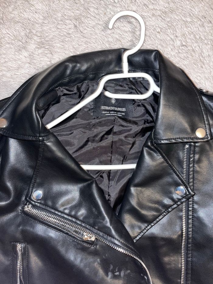 Veste en cuir noir - photo numéro 3