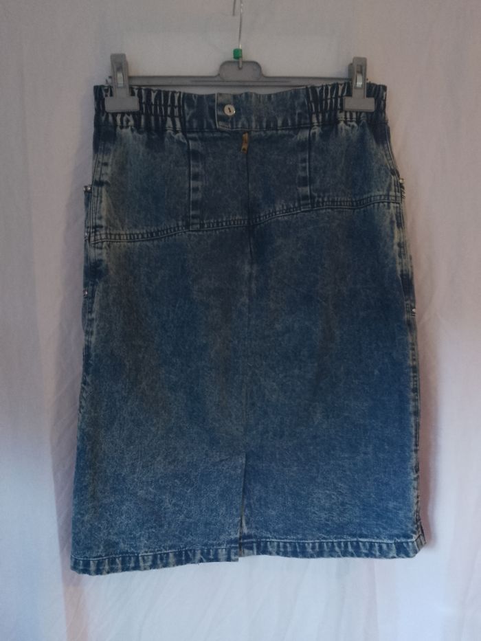 Jupe en jeans avec strass Réyo - photo numéro 2