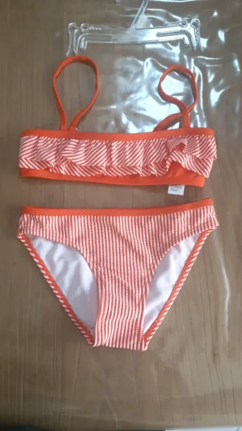 Maillot de bain orange neuf
