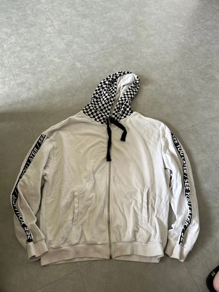 Veste damier noir et blanc - photo numéro 2