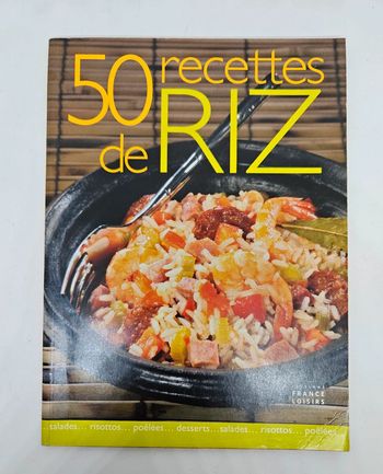 "50 recettes de riz".
France loisirs.
64 pages. 
ISBN : 978.2.298.00917.0
