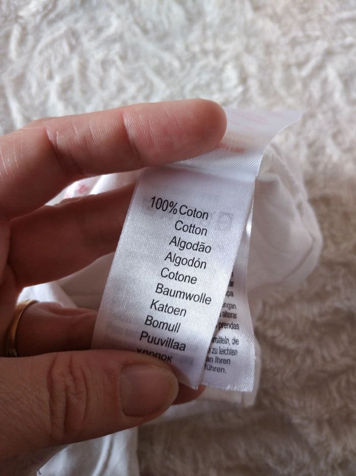 Tee shirt tunique chemise manches longues Fille 3 mois Happy birds Vertbaudet 100% coton - photo numéro 8