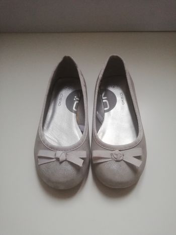 Chaussures ballerines argentées, 25, OKAÏDI, en très bon état