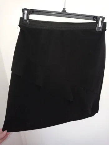 Jupe femme élastique noir