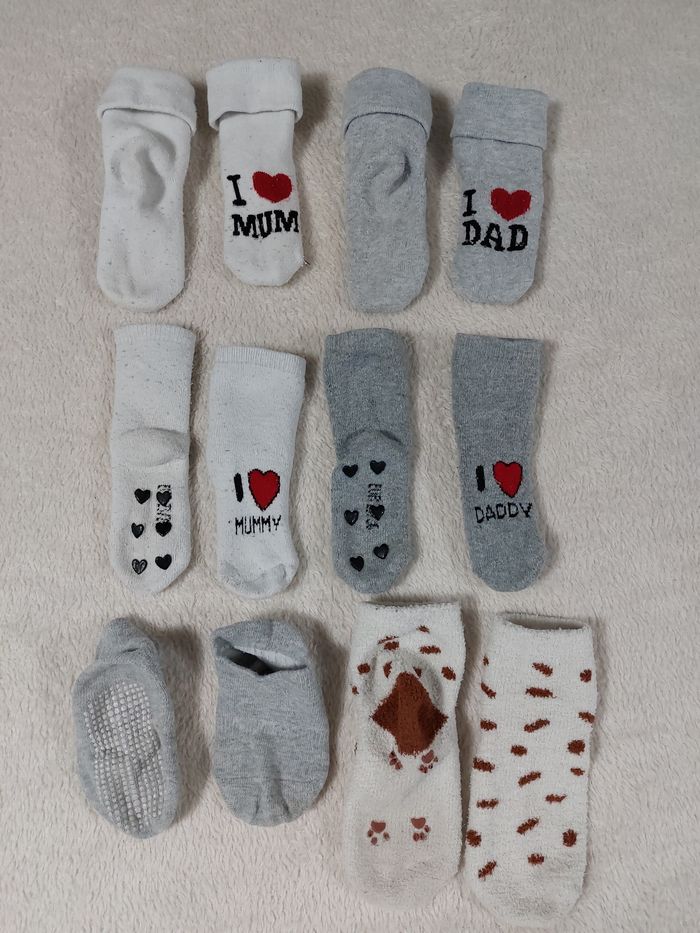 Lot de 6 paires de chaussettes 12 / 18 mois