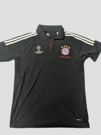 Adidas Polo FC Bayern Munich Champions League Années 2000 Style Vintage Taille L/XL Officiel