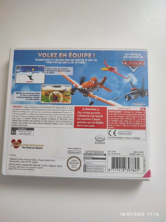 Jeu DS Planes - photo numéro 2