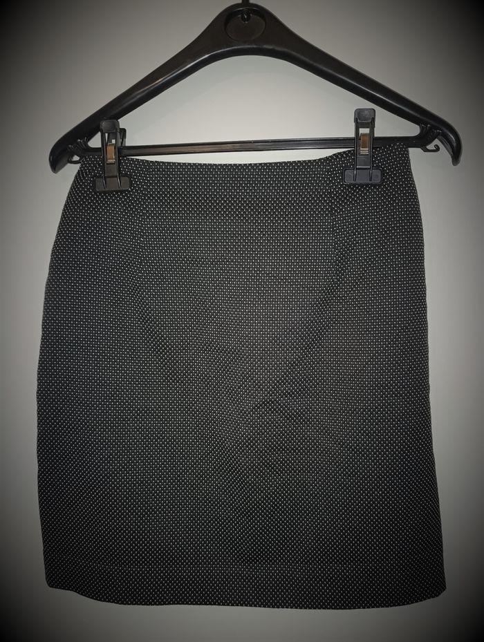 Jupe Mini Chic Etam - Points Blancs & Boutons Déco - photo numéro 4