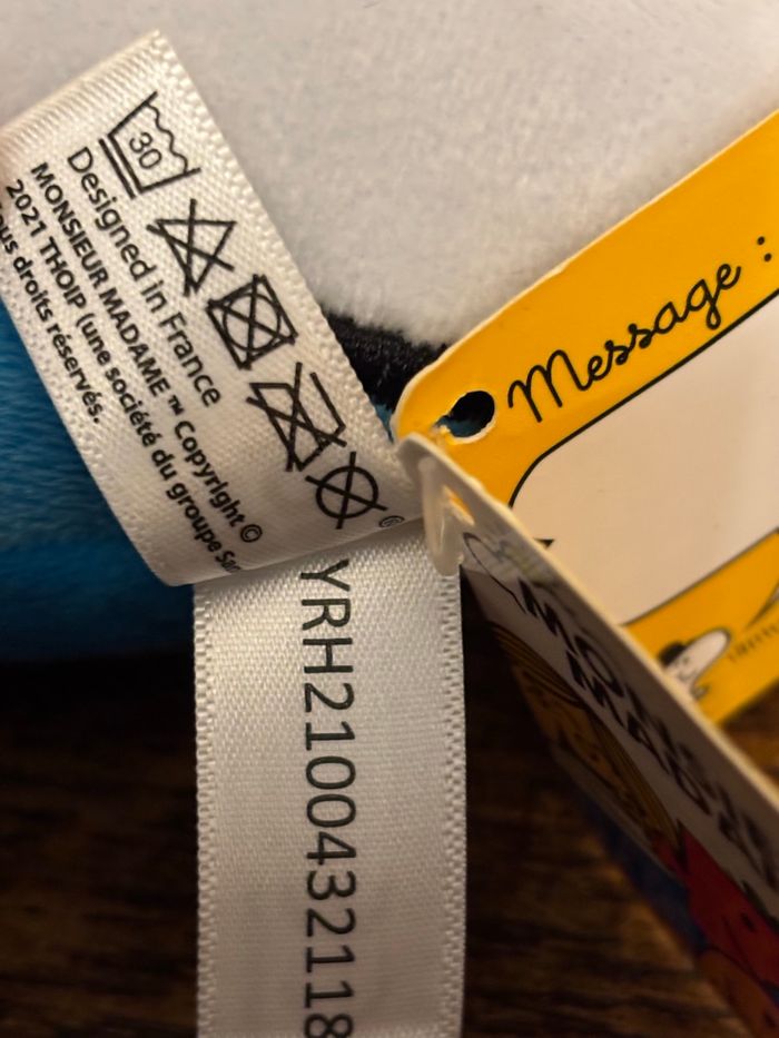 peluche Mr. Bobo  Jemini (collection Monsieur Madame) - photo numéro 6