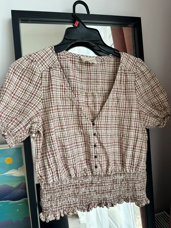 Blouse à carreaux Sezane