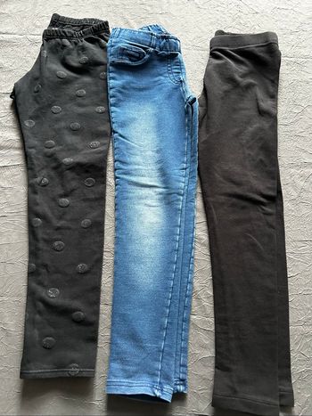 Lot de 3 leggings hiver enfant fille